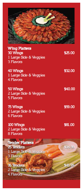 B & B Wings - Menu | B & B Wings